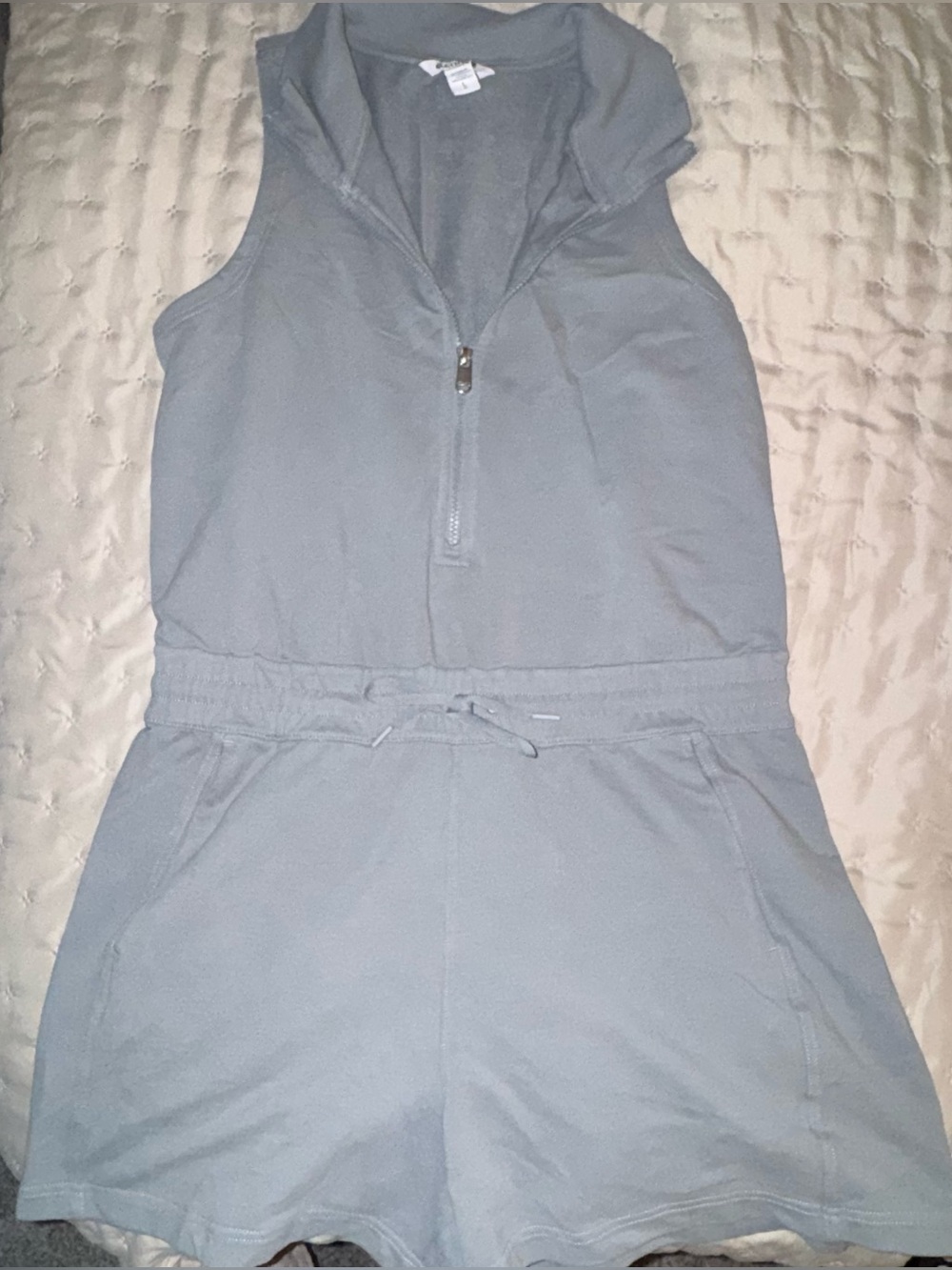 Athleta Gray Sleeveless Romper